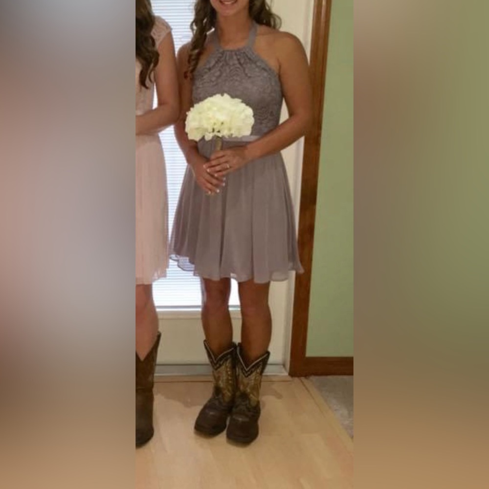 Davids Bridal bridesmaid dress